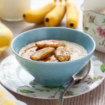 Maple Glazed Banana and Coconut Porridge